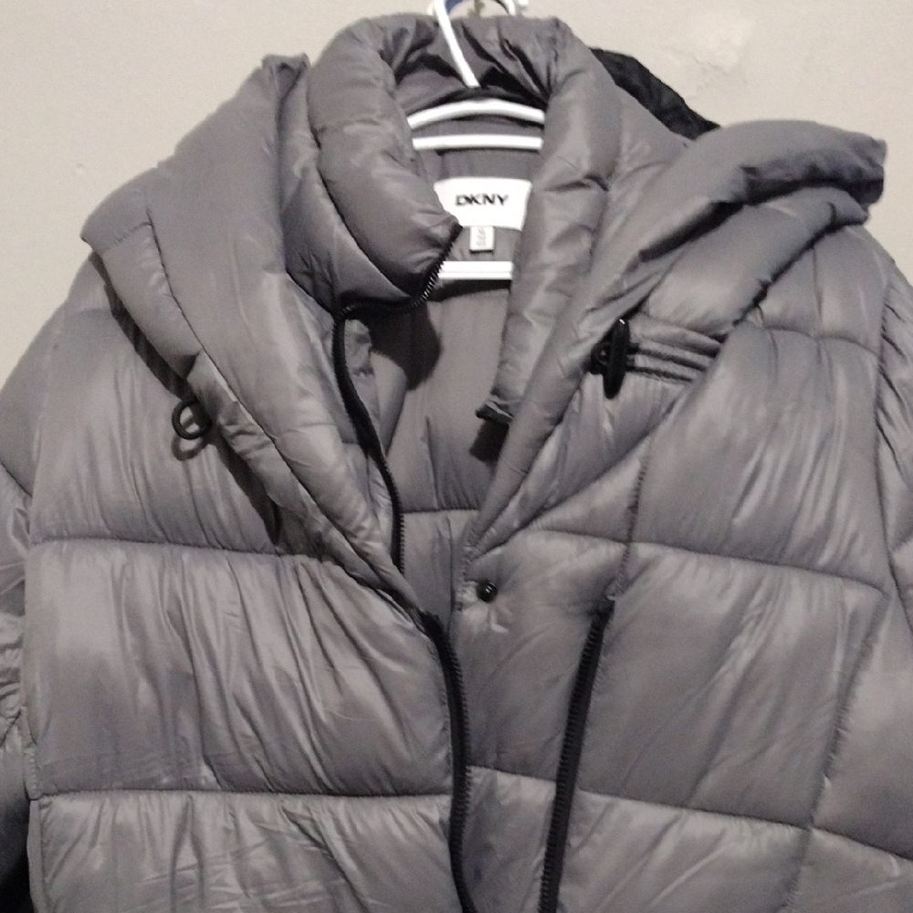 DKNYC Gray Puffer Jacket